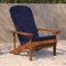 Flash Furniture Teak Adirondack Chairs with Blue Cushions, 2PK 2-JJ-C14501-CSNBL-TEAK-GG - alternate 8